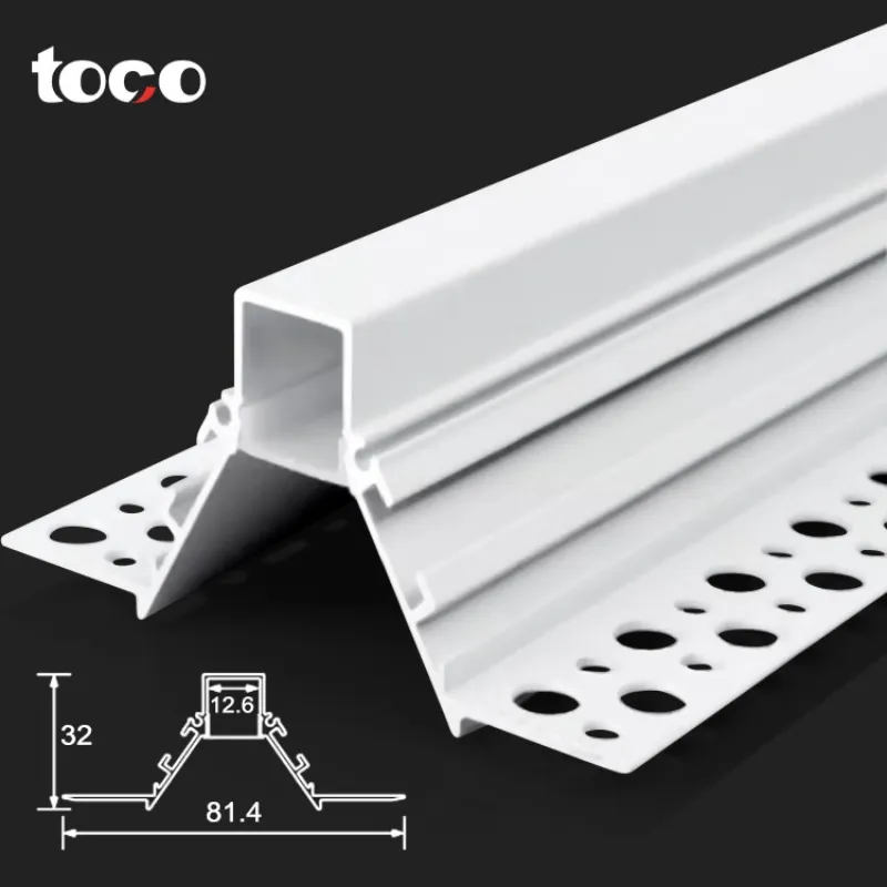 Decoração de Iluminação Arquitetônica Teto Gesso Extrusão Alumínio Perfil LED