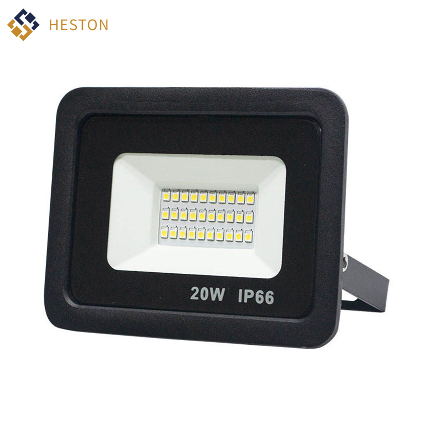 Luz de Inundação LED 20W 3000K IP66 Iluminação Projetora LED para Exterior Luz de Segurança