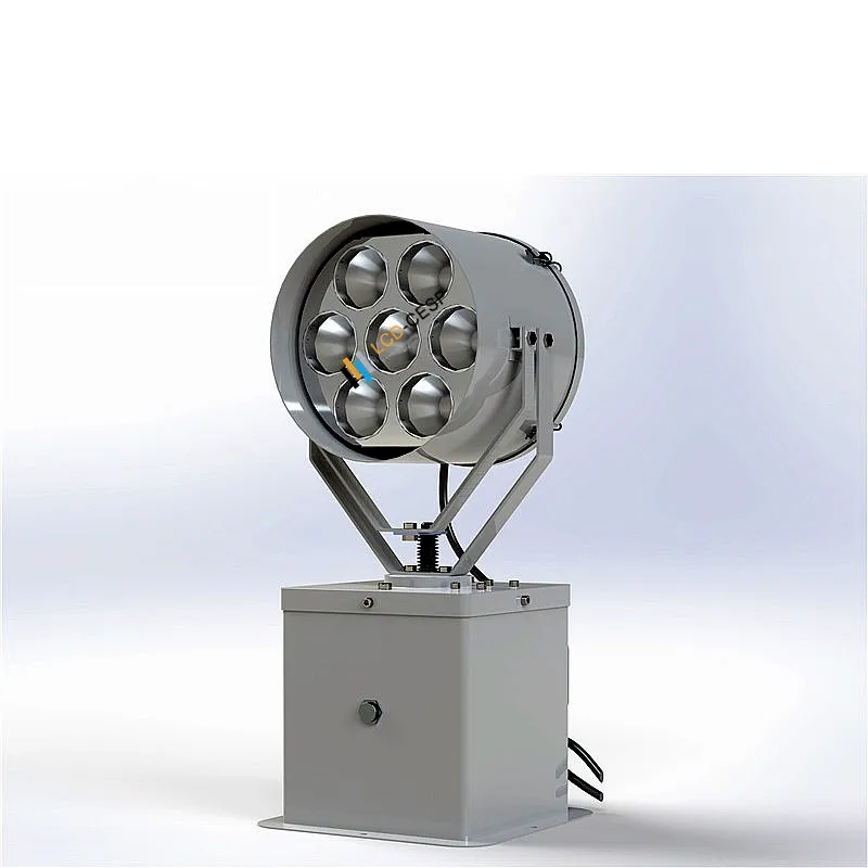 80-350W Holofote LED Marinho de Alta Potência 2deg Ângulo de Feixe Focado 1500-6000 Iluminação em Metros de Lanterna de Busca IP66/IP67 &IP69K Barcos com Quilha e Infláveis