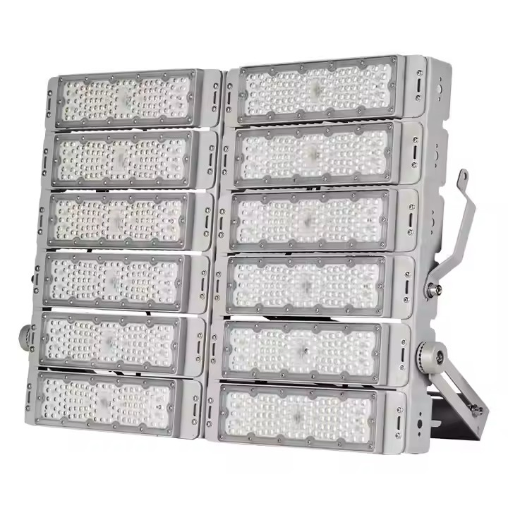 Iluminação de Túnel Modular LED de Alta Potência em Alumínio IP65 para Exterior 200W 300W 400W 500W 600W 700W 800W Luzes de Inundação para Estádio
