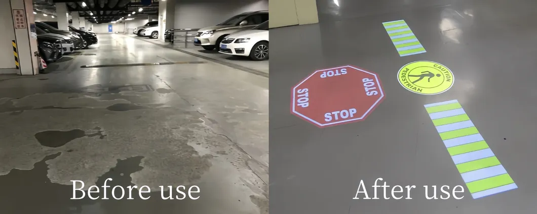 Antes e depois da comparação
