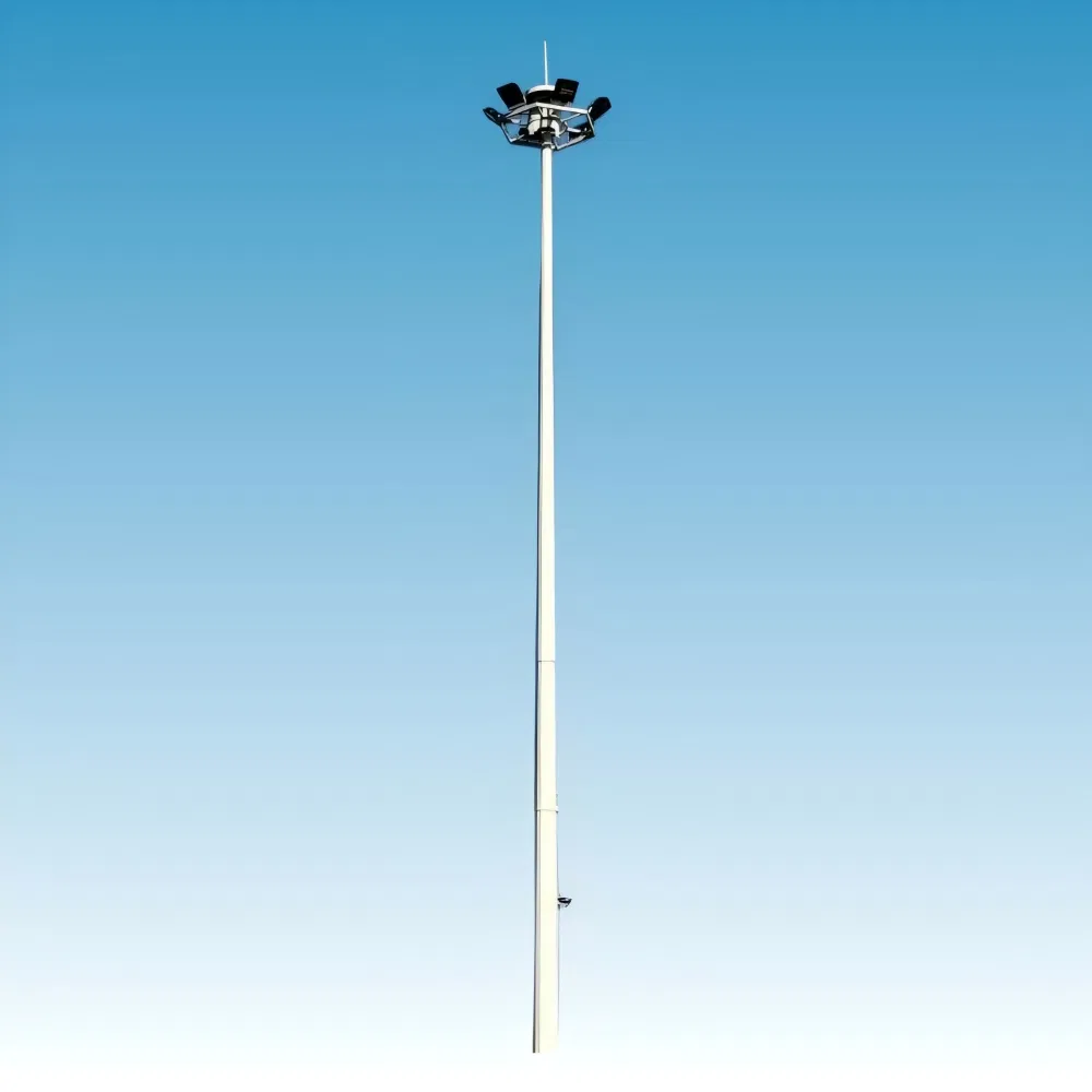 Fabricante de Yangzhou 20m 25m 30m Poste de Luz de Alta Mast LED Iluminação de Inundação para Estádio de Futebol