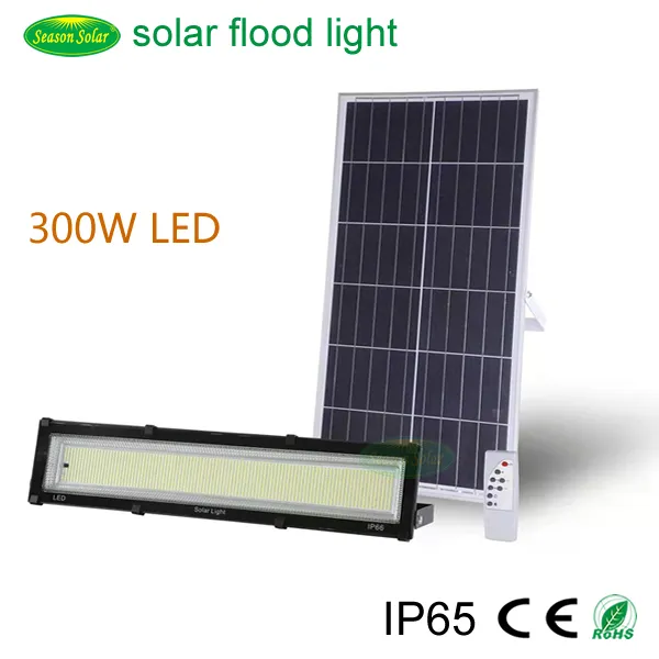 Luz de Inundação Solar ao Ar Livre em Alumínio Fundido, Sistema de Energia Solar Inteligente com LED, Luz de Inundação Solar