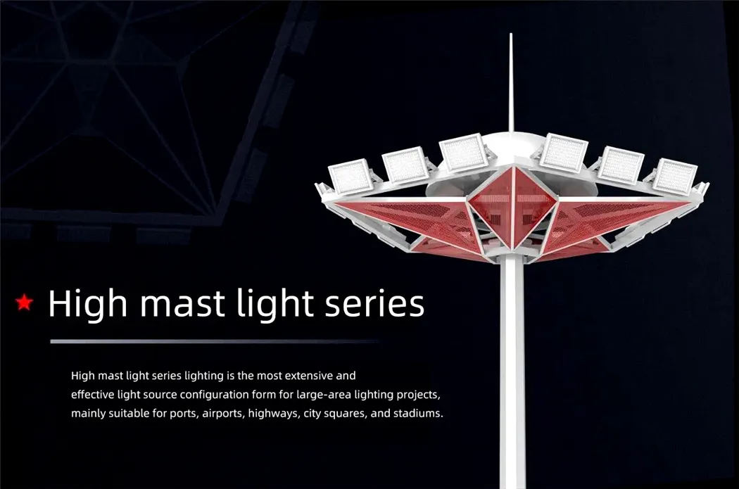 Poste de Luz de Rua LED Iluminação de Estádio
