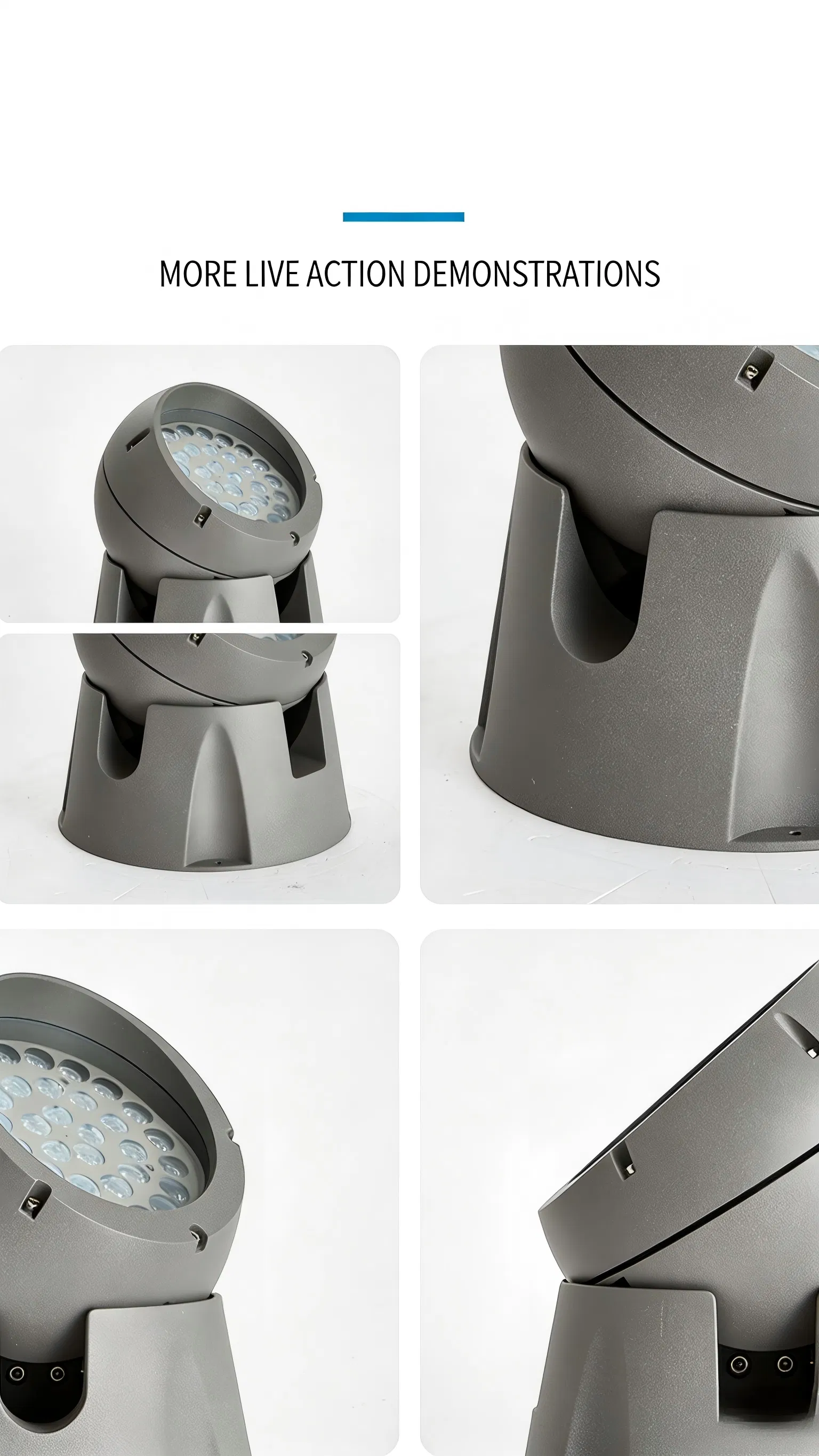 48W Holofote LED RGB Colorido de Alta Potência, Luz de Árvore com Ângulo Ajustável para Exterior, Lâmpada à Prova d'Água para Construção de Parque e Área Cênica IP65
