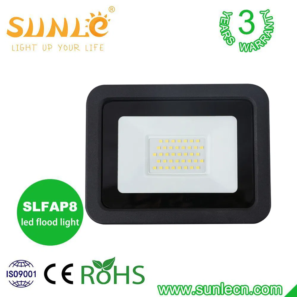 Holofote LED Exterior com Aprovação CE RoHS 10W 20W 30W 50W 80W 100W 150W 200W Iluminação de Projetos de Estradas IP65 Luz de Inundação LED