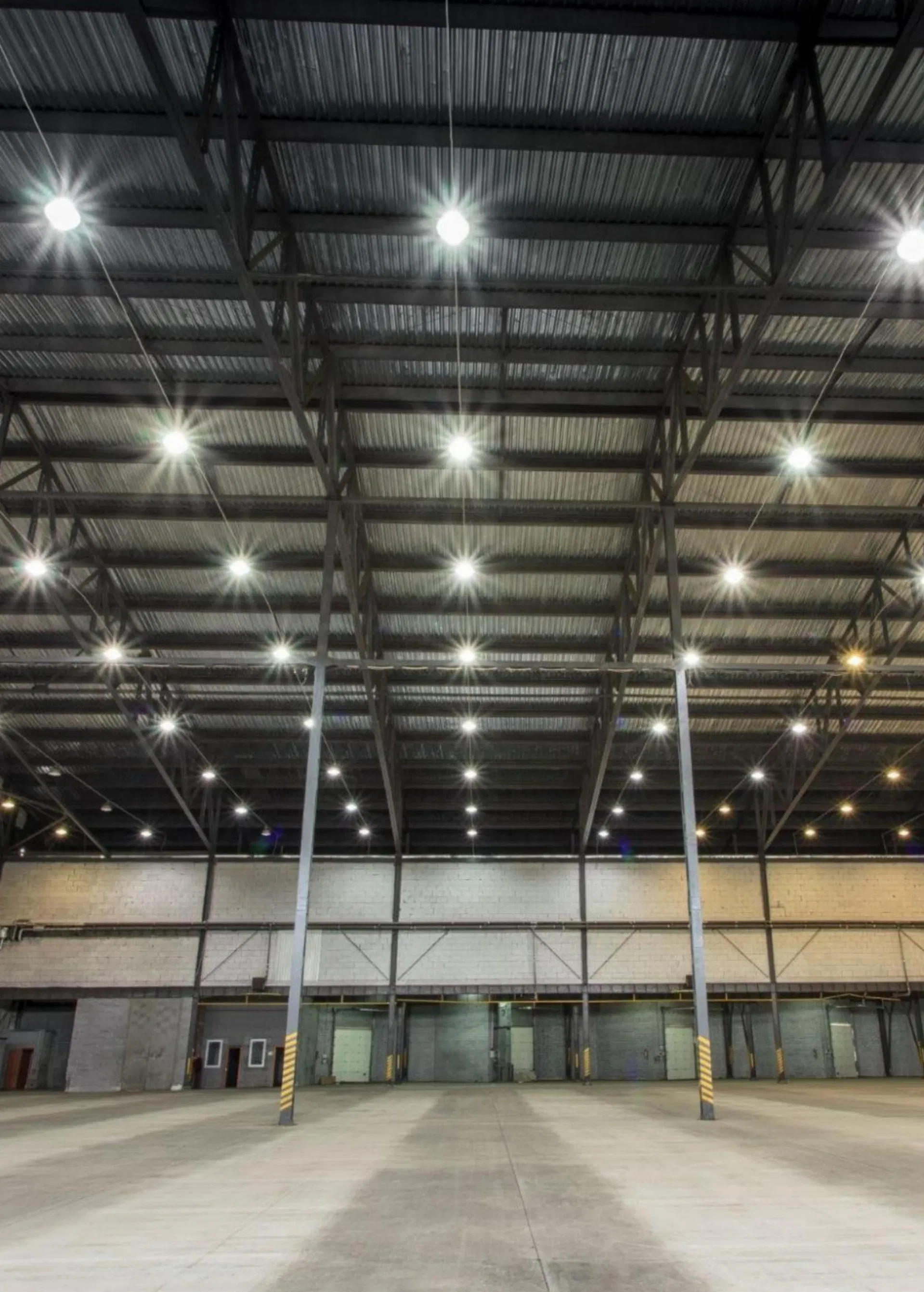 Instalação Industrial de Luzes LED