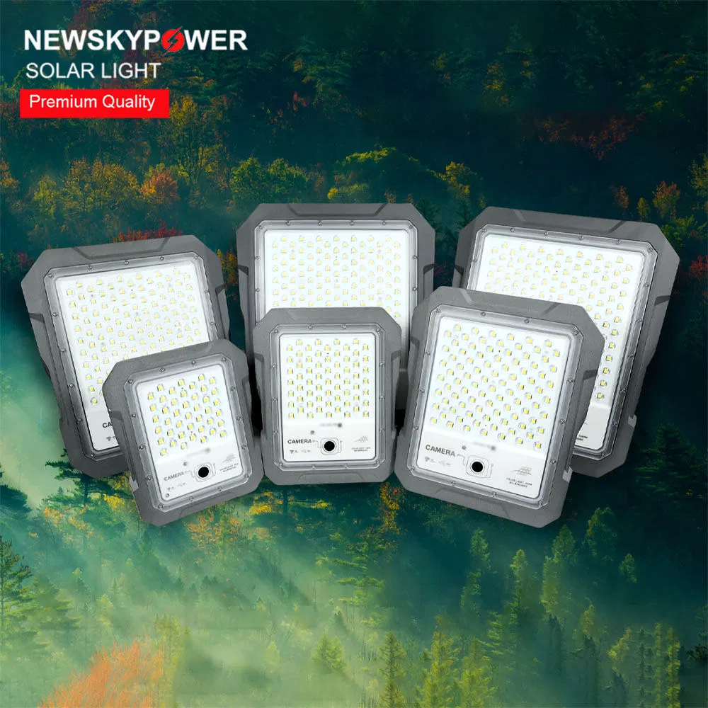 Capa de Alumínio IP65 Luzes de Inundação LED Solares à Prova d'Água para Exterior