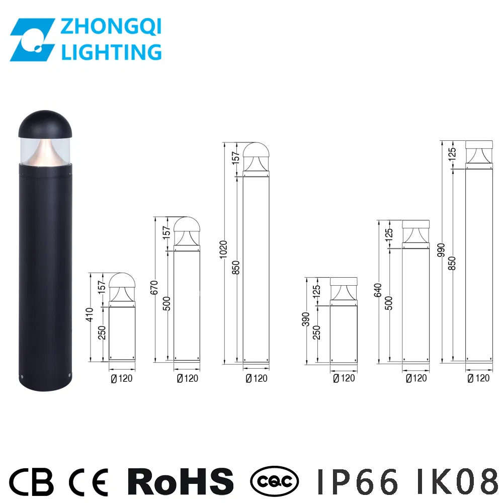 Venda Quente Luz LED OEM Luz de Jardim LED com Driver LED Inteligente Sensor de Movimento IP66 À Prova D'Água CE RoHS Iluminação Solar para Exterior