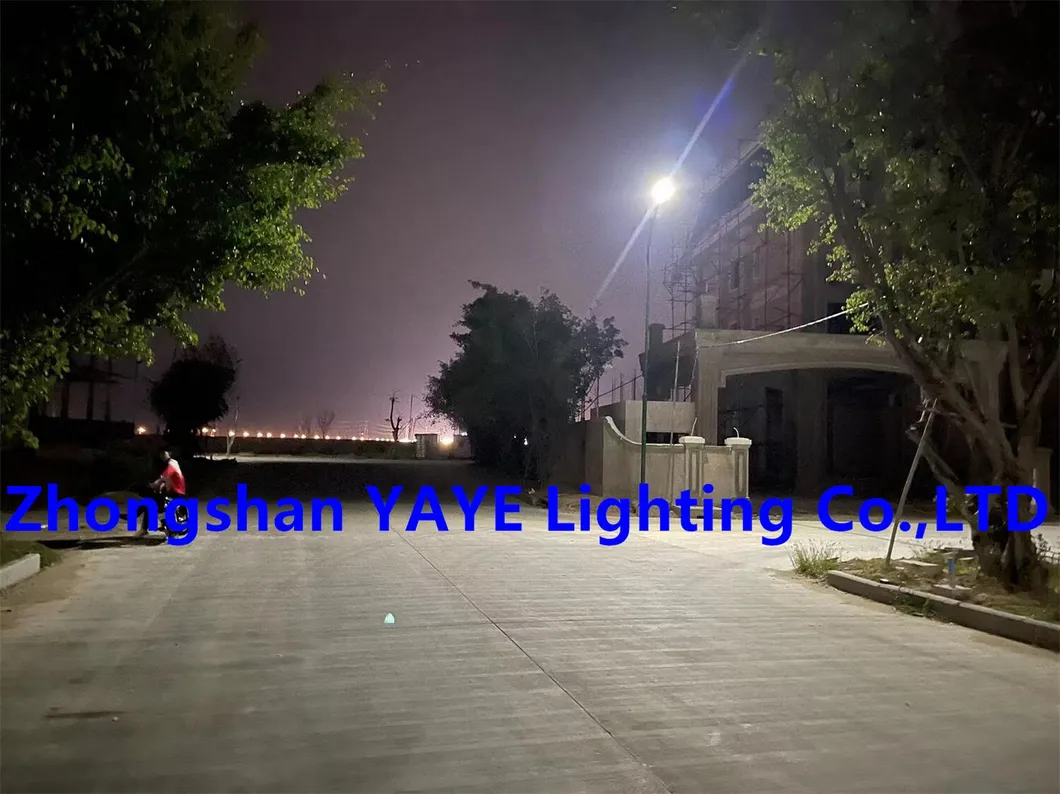 Demonstração prática de iluminação noturna urbana