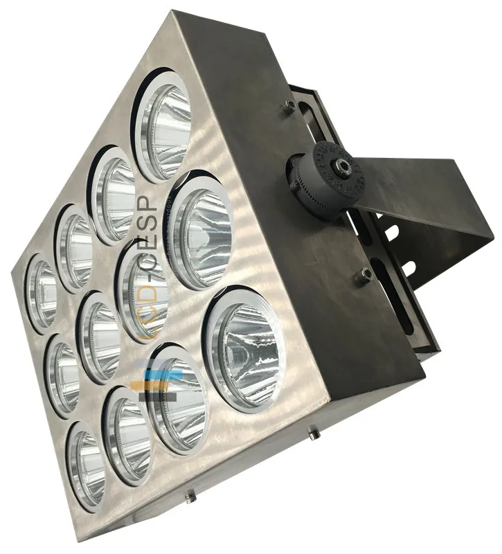 Iluminação LED de Inundação de Grau Marinho 250W Holofote para Convés de Barco 6500K Feixe Óptico de Holofote 2-3deg Iluminação Externa em Aço Inoxidável 3000m