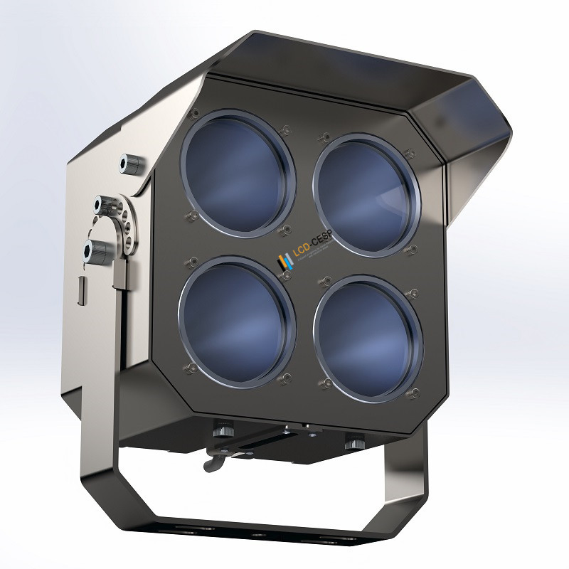 Lanterna de Spotlight à Prova de Explosão, 50W-1000W, LED, 90-305VAC, 5000K, 20deg, Iluminação para Barcos Marítimos