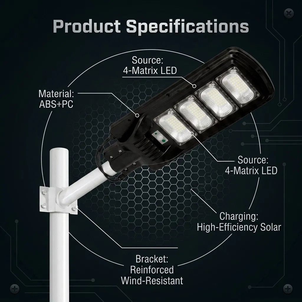 Lanterna Solar para Jardim ao Ar Livre, Lâmpada Rural LED de Alta Potência, Luz Solar Super Brilhante