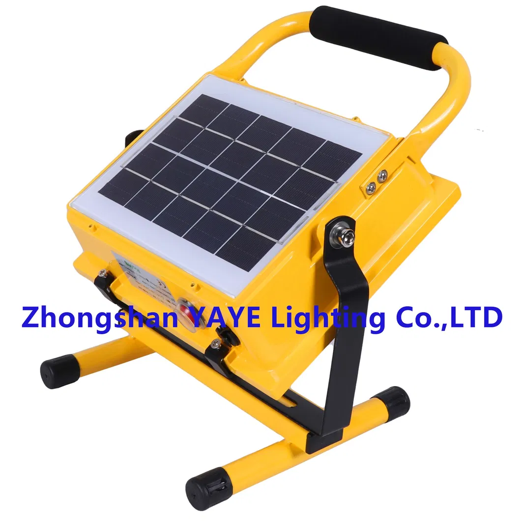 Fabricante de Fábrica Solar 100W/200W/300W Luz de Inundação LED Portátil Recarregável de Emergência