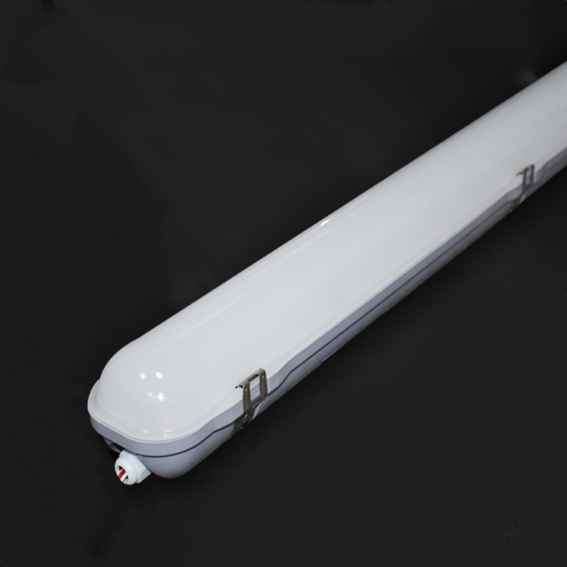 2FT 4FT 5FT 20W 40W 50W Iluminação LED de Túnel Tri-Proof IP66 Luz Tubular LED Triproof Linear à Prova d'Água para Exterior