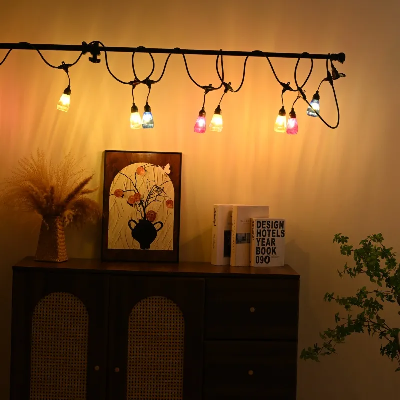 Corda de Luz LED Solar para Paisagismo ao Ar Livre