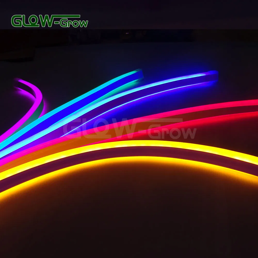 Fábrica UL ETL 8*16mm Iluminação Amarelo LED Neon Flex para Natal Decoração de Jardim e Paisagismo com LED