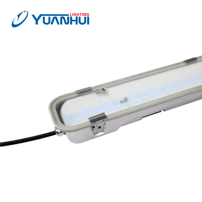 IP66 Ik08 Lâmpada de Aço Inoxidável à Prova d'Água, Fixture de Iluminação LED, Iluminação de Túnel Tri-Proof, Lâmpada Tubular Triproof LED