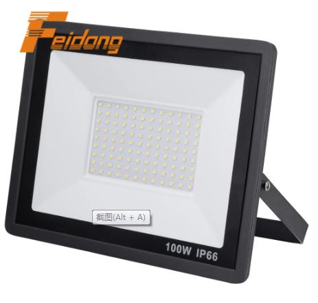 10W-400W Luz de Inundação LED Durável e de Alta Qualidade à Prova d'Água com Controle de Dimerização e Sensor para Exterior