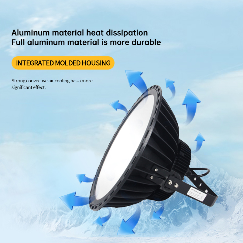 Luz LED de Alta Baía Antirreflexo para Aplicações de Iluminação Industrial em Fábricas e Armazéns