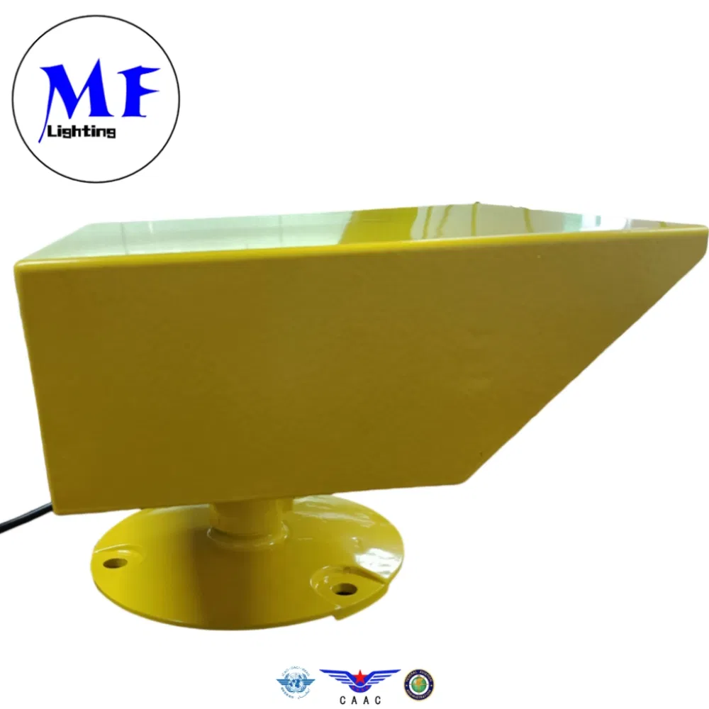 Alta Intensidade IP66 À Prova D'Água Branca Solar Poder AC DC Obstrução Aeronáutica Aviso Aviação LED Superfície Heliponto Helideck Helipad Luz de Inundação