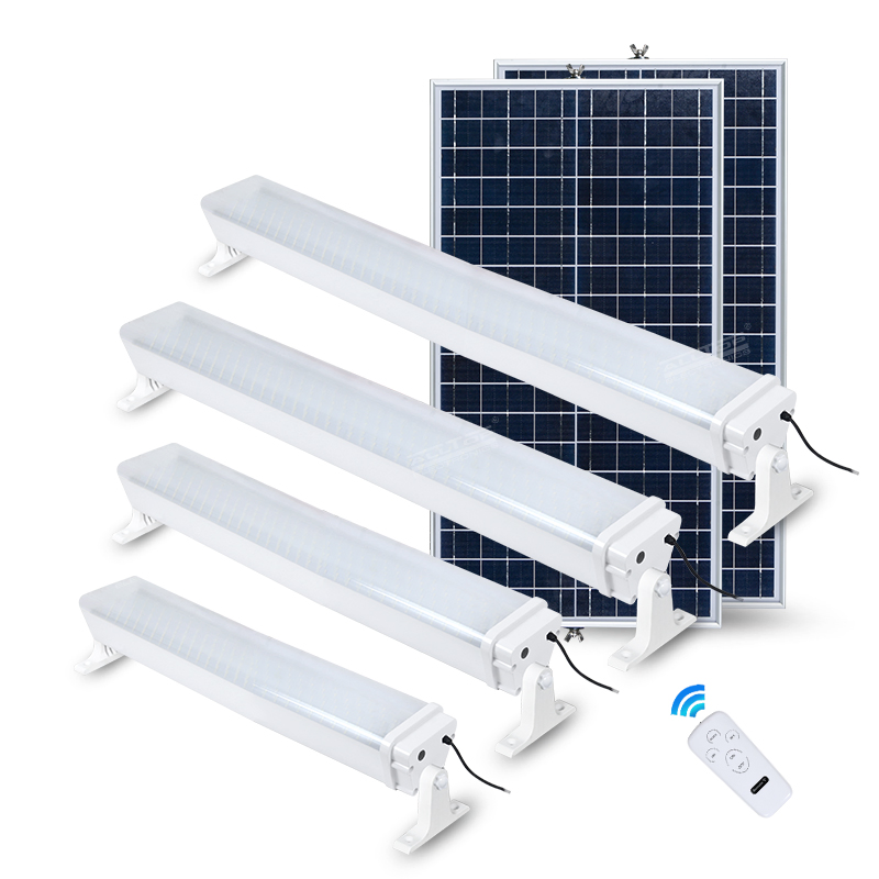 Fixture de Iluminação Interna Linear à Prova d'Água IP65 Alumínio 20W 40W 60W 80W Luz Solar LED Tri-Proof