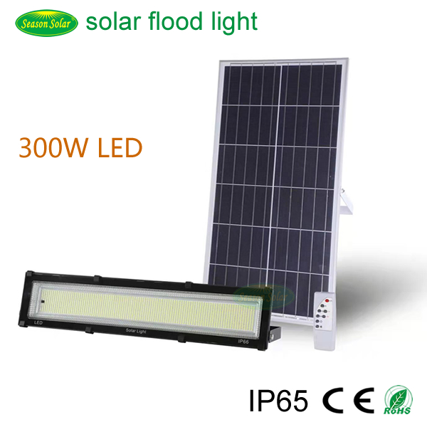 Luz de Inundação Solar ao Ar Livre em Alumínio Fundido, Sistema de Energia Solar Inteligente com LED, Luz de Inundação Solar