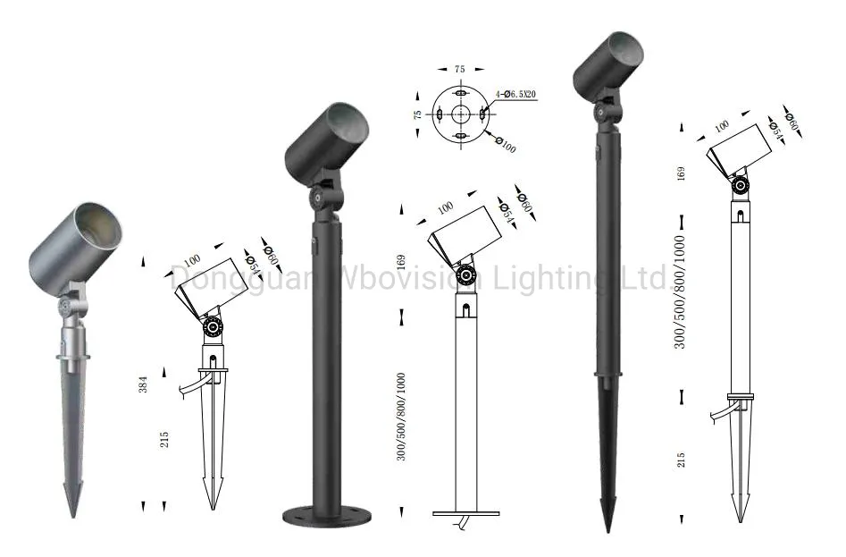 Lanterna de Alta Qualidade em Alumínio à Prova d'Água IP65 Holofote para Jardim Iluminação Externa Luz de Spot para Jardim Paisagismo LED Spike Jardim