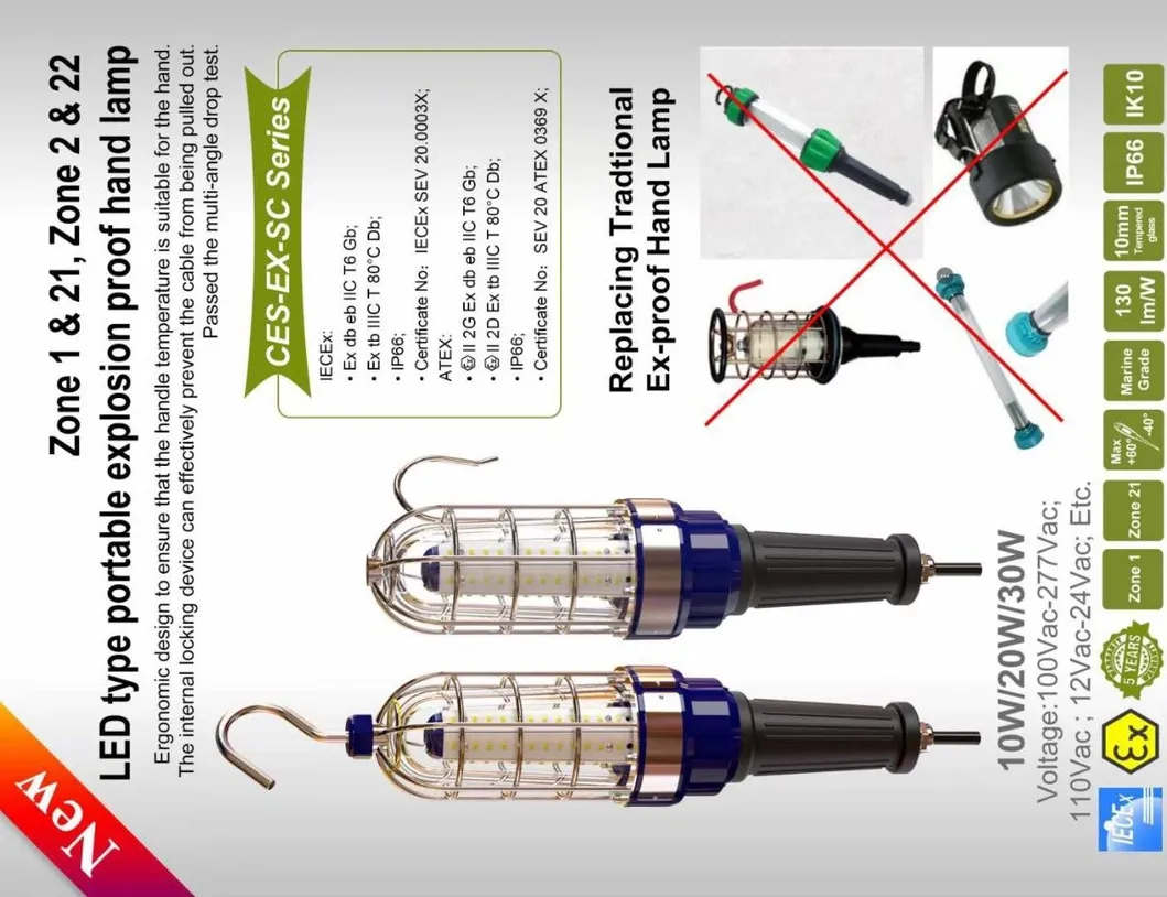 Iluminação à Prova de Explosão 200W 400W, LED, 220V, Óptica Média, Iluminação de Holofote Marinho