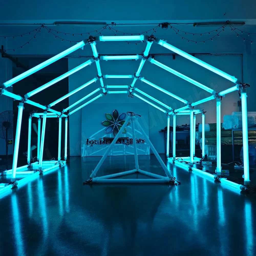 360 Luz de Tubo LED Barras de Iluminação DJ Luz de Tubo em Túnel LED para Decoração de Festa e Casamento