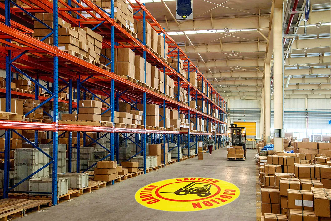 Controle de Sensor LED 150W Sinais Personalizáveis Projetor Industrial Uso para Segurança de Passagem de Empilhadeira Iluminação de Advertência