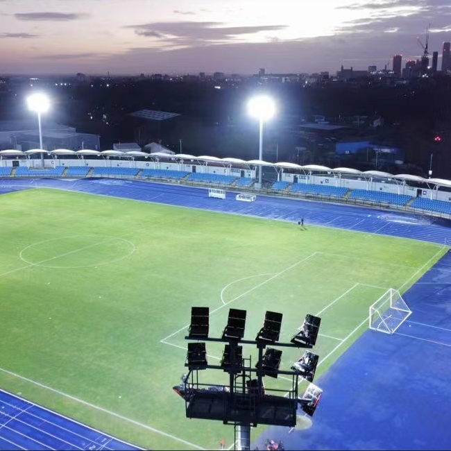 Holofote Solar/LED em Aço Galvanizado Metal para Estádio Esportivo ao Ar Livre, Poste de Luz de Rua com Preço de Fábrica de Fabricante Atacadista
