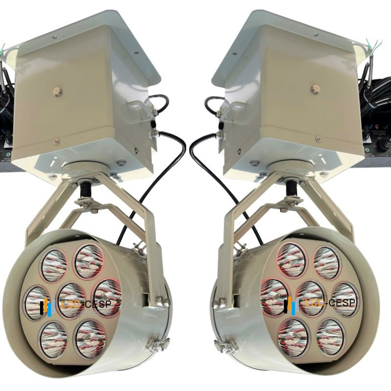 Holofotes de Barco 50W-400W, Lâmpadas LED Spot Flood, 90-305VAC, 2deg-8deg-30deg-90deg, Iluminação Marinha de Longa Distância