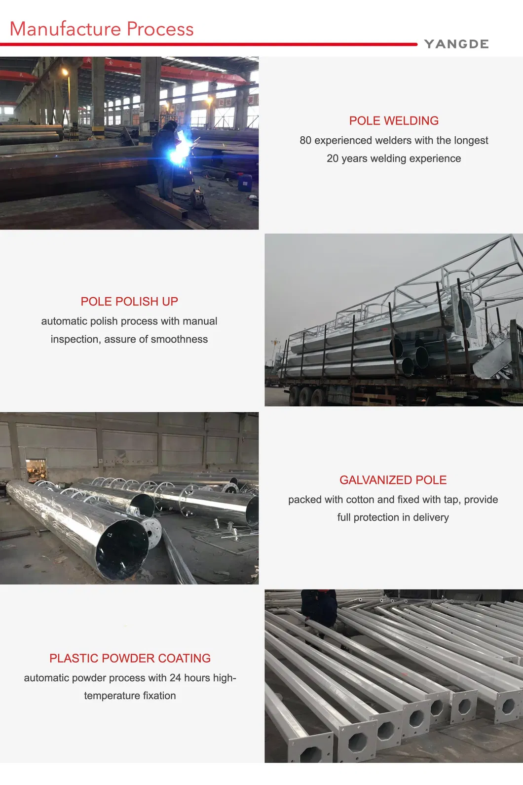 Torre de Iluminação Pública LED Galvanizada de Alto Mastro 30 Metros