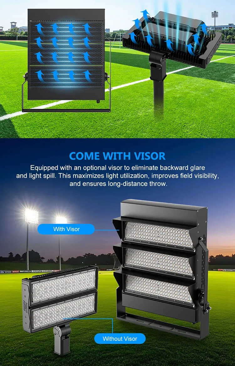 Detalhe do Estádio de Futebol LED