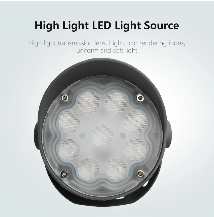 Luz de Spot Externa IP66 DC24V AC220V Luz de Inundação LED RGB