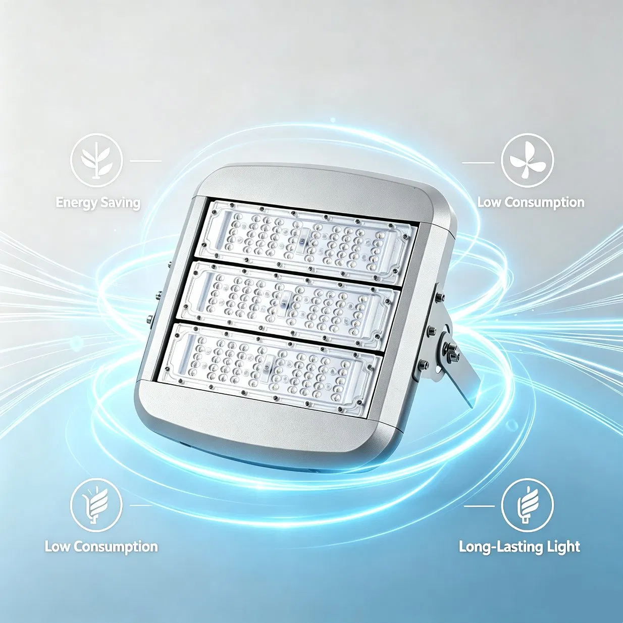 150W Luz de Túnel LED Luz de Inundação Iluminação Externa Lâmpada à Prova d'Água IP65 Luz de Estádio Projetor de Luz