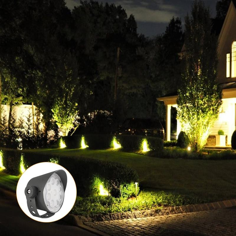 Luz de Spot Externa 3W 6W 9W 12W 18W 24W 36W 48W IP66 DC24V AC220V Luz de Inundação LED RGB