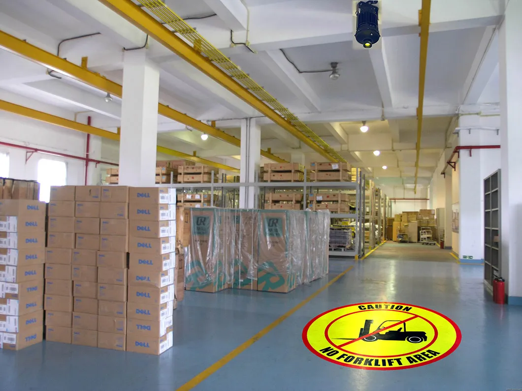 Controle de Sensor LED 150W Sinais Personalizáveis Projetor Industrial Uso para Segurança de Passagem de Empilhadeira Iluminação de Advertência