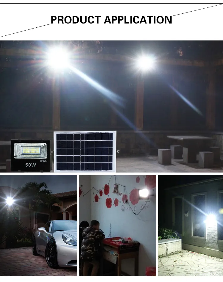 Novo Modelo de Luz de Inundação Solar LED para Exterior IP65