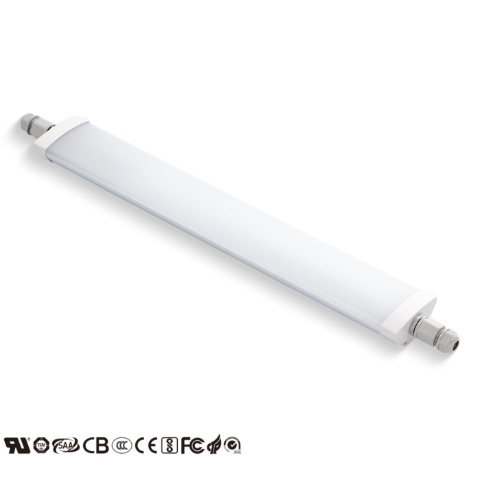 Luz Tri-Proof LED à Prova d'Água IP65 Fixture LED para Iluminação de Túnel, Metrô e Passagens Subterrâneas com Alta Durabilidade Certificação CE RoHS