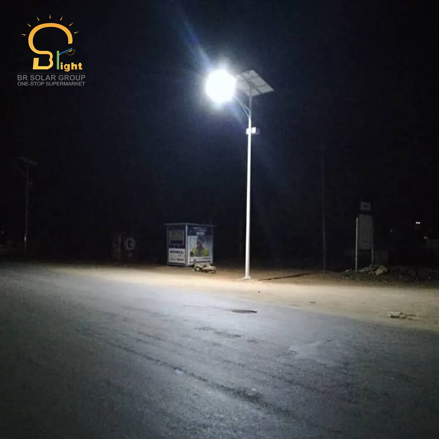 Design ao Ar Livre 10m Altura do Poste 100W Luz de Rua Solar LED