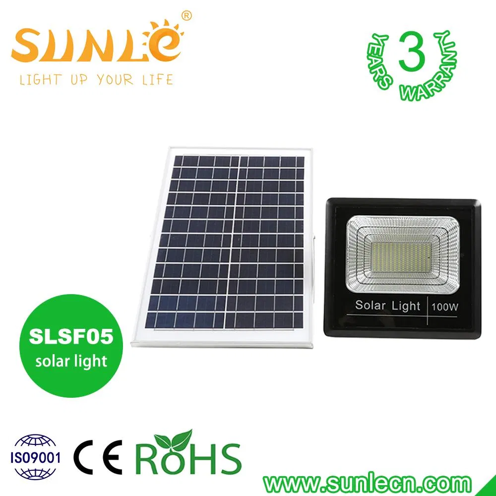 Lâmpada de Economia de Energia Recarregável para Iluminação Externa à Prova d'Água 100W 200W 300W Luz de Inundação Solar LED