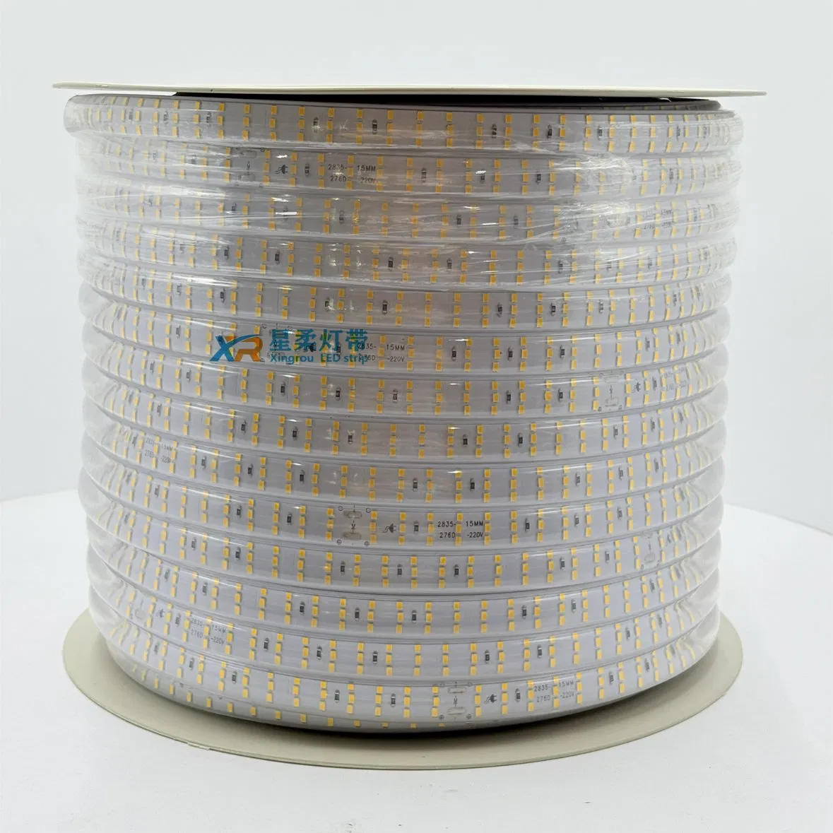 15mm 276LED/Mac Fita de Luz LED Flexível de Alta Tensão com Três Linhas para Canteiros de Obras, Túneis, Manutenção de Estradas, Iluminação de Árvores