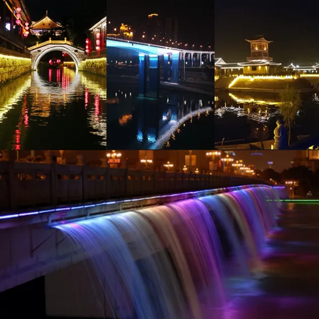 Iluminação decorativa de ponte