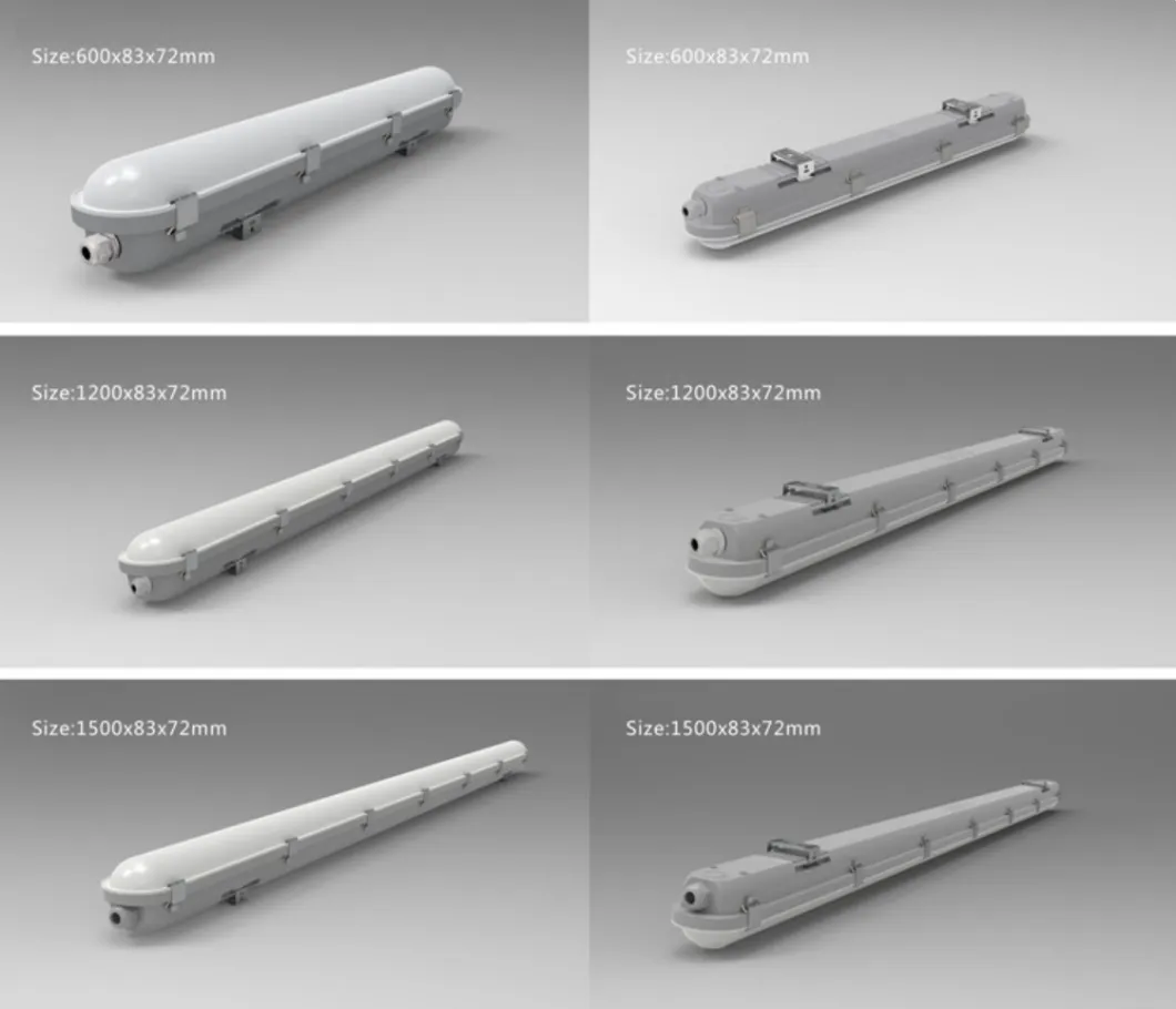 Fotos Detalhadas Luz LED Tri-Proof 1