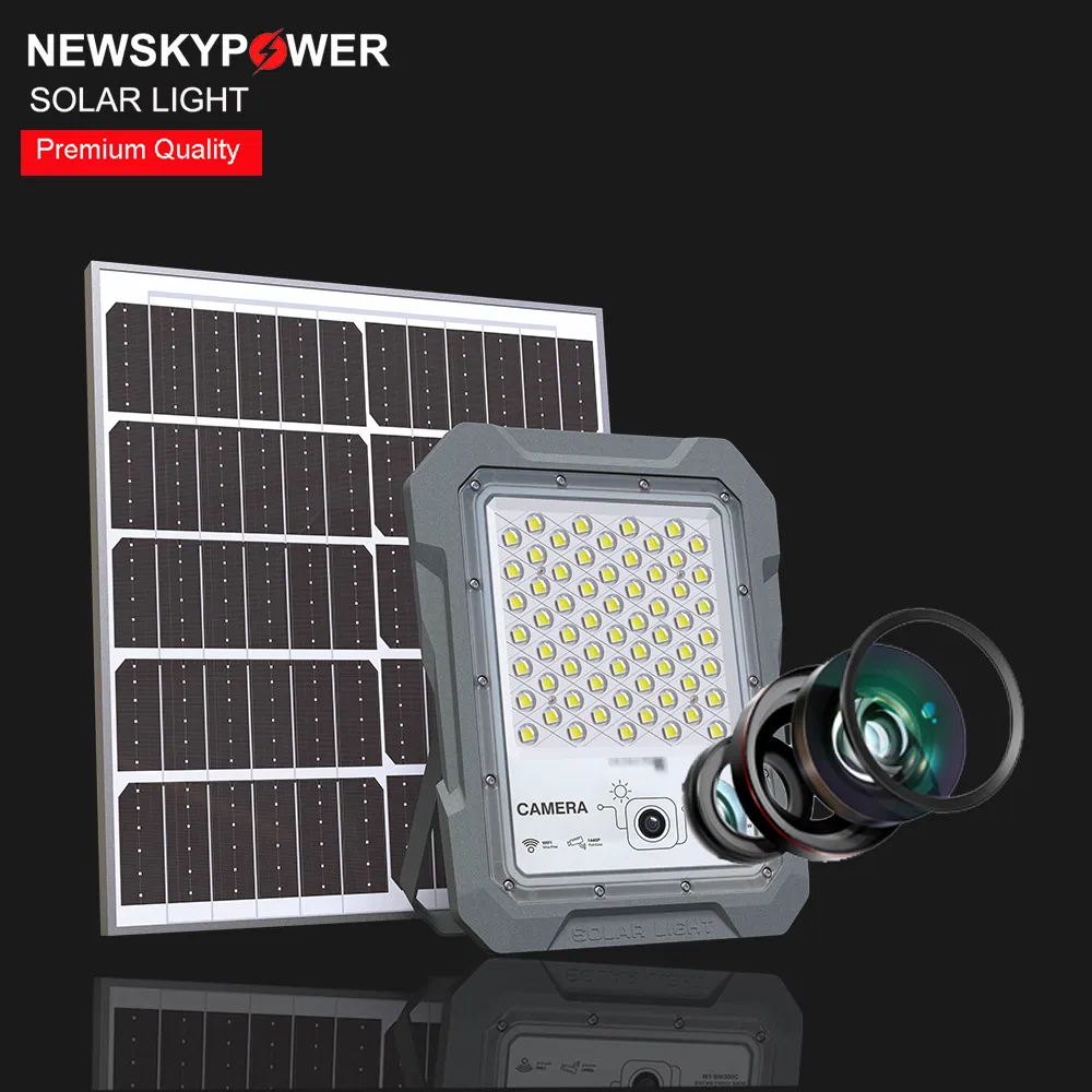 Capa de Alumínio IP65 Luzes de Inundação LED Solares à Prova d'Água para Exterior