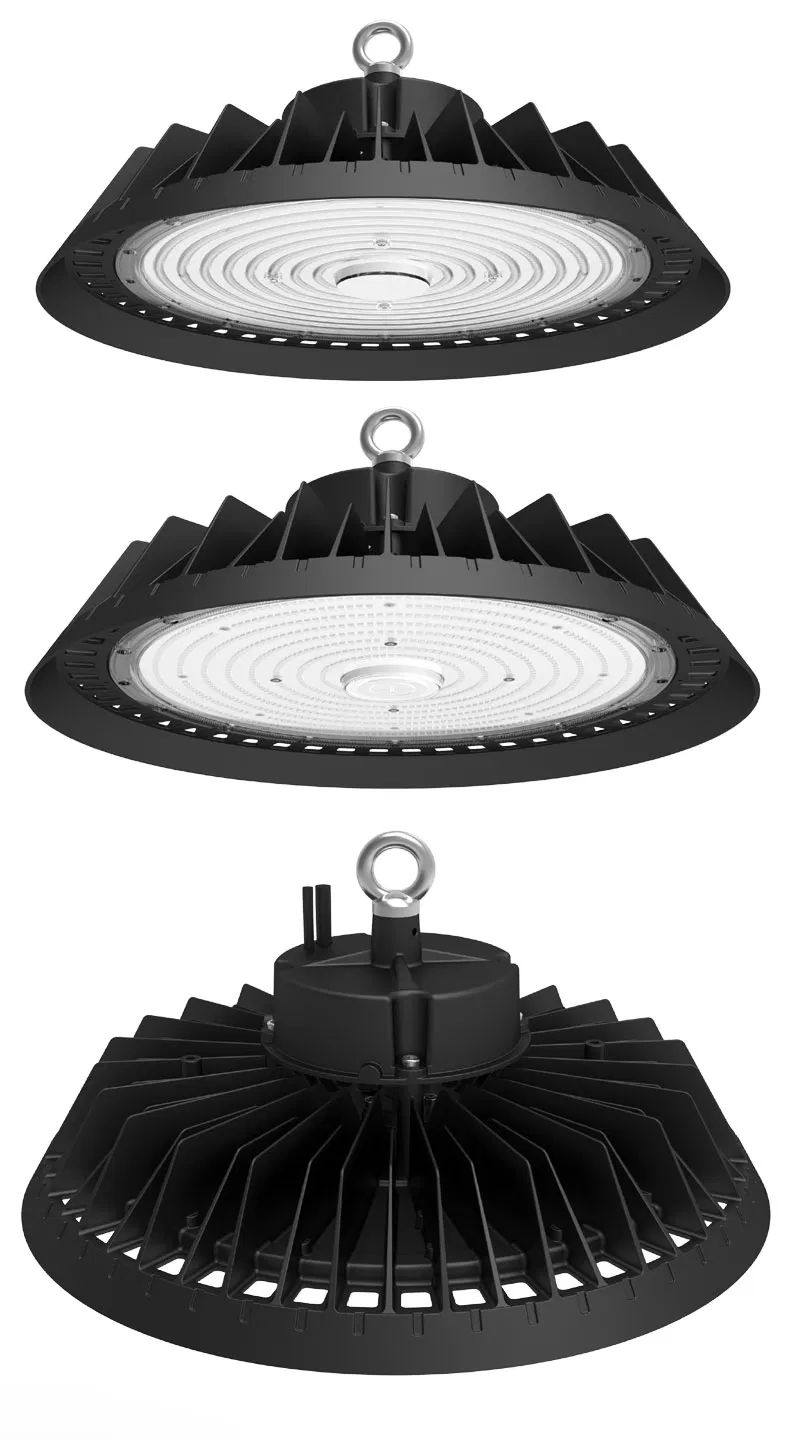 Luminárias Industriais Suspensas Reguláveis LED High Bay UFO