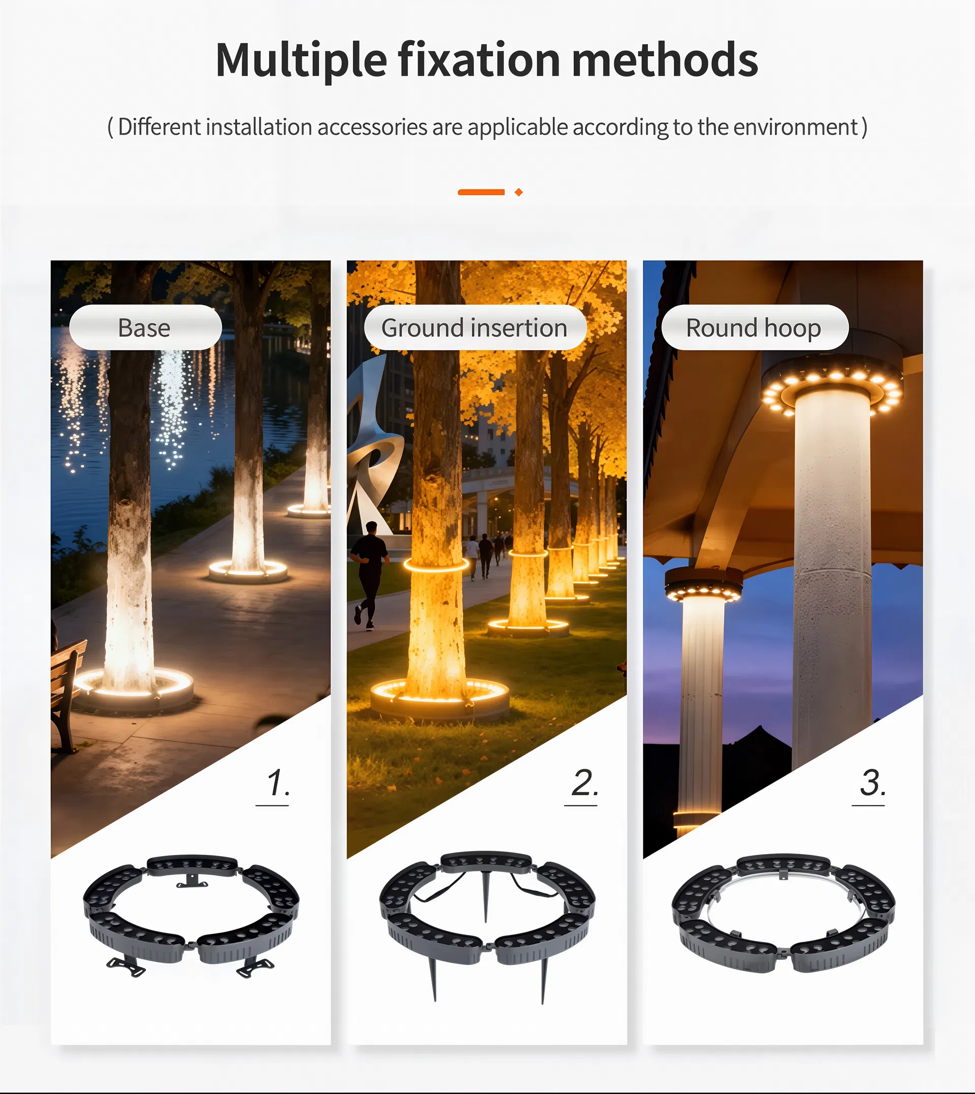 Luz de Jardim para Árvore LED IP65 Alumínio Fundido 12W CE RoHS