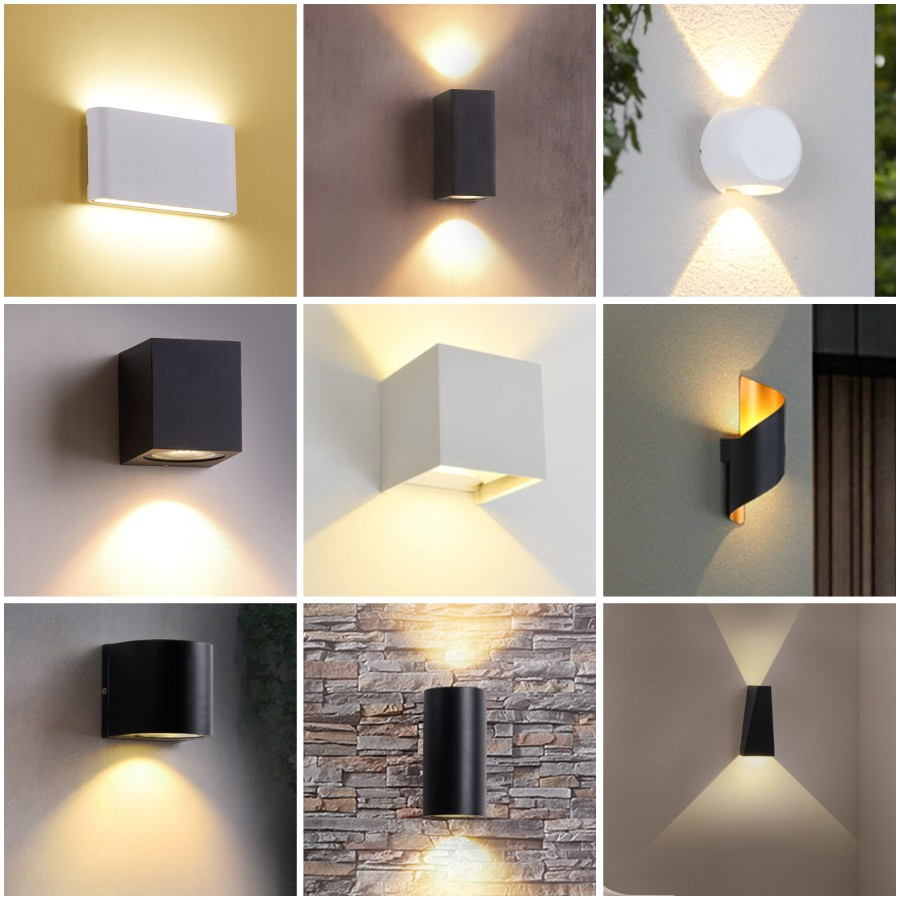 614 24W Luminária de Corredor de Tecido Alabastro ao Ar Livre LED Lanterna de Alumínio Iluminação de Parede Decoração Entrada Luz Arquitetônica de Parede para Hotel Casa Quarto de Hóspedes Projeto Venda